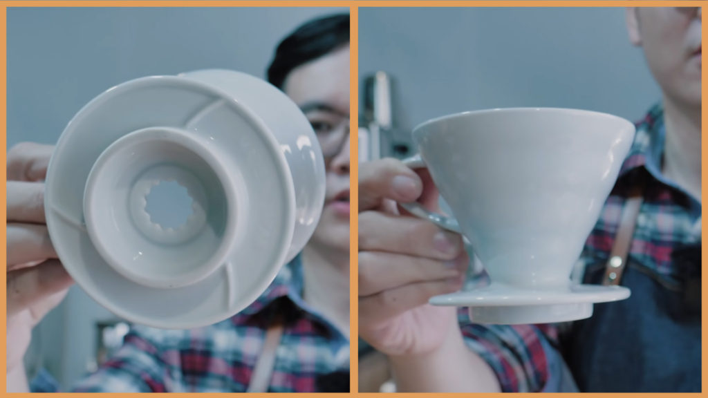 追形濾杯（又稱Ｖ形濾杯）